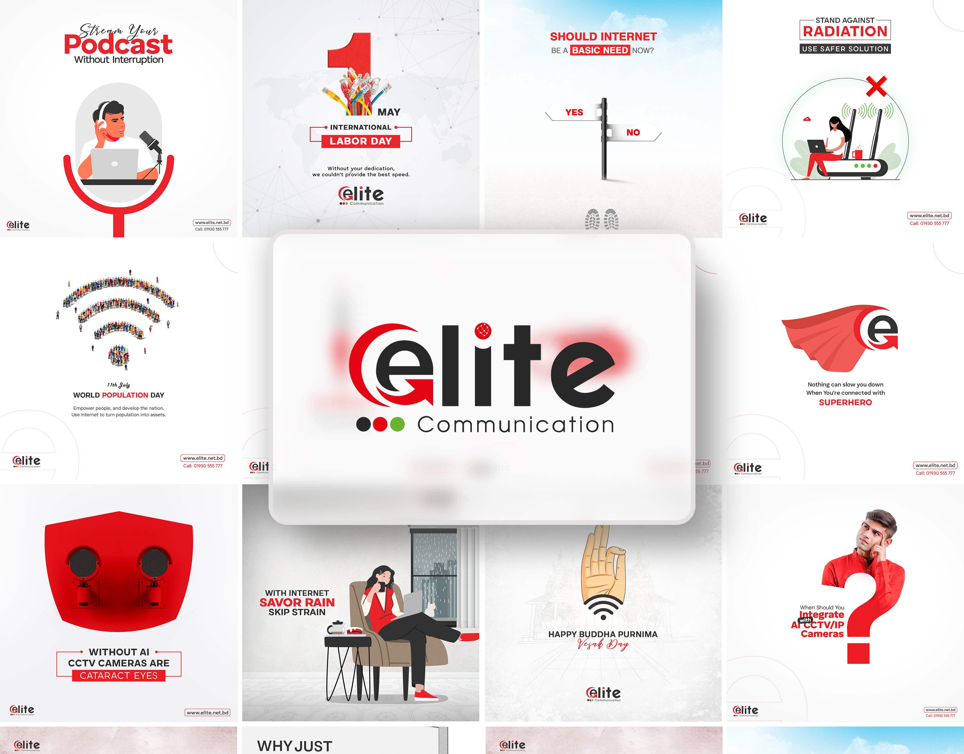 Elite Communication Social Media Design